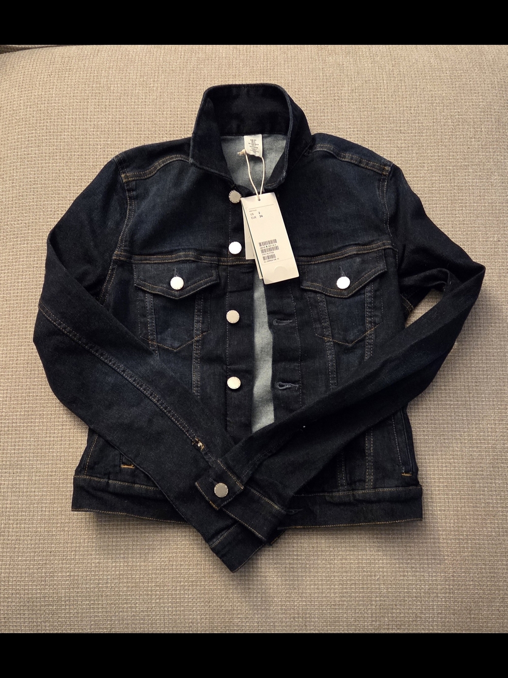 H&M Dark Indigo Denim Jacket - Women